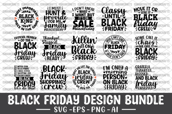 Black Friday Design Bundle SVG for Creative Crafts