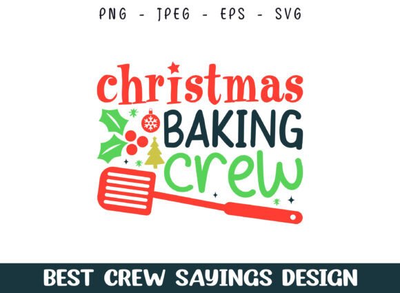 Christmas Baking Crew SVG Designs for Crafts & Graphics
