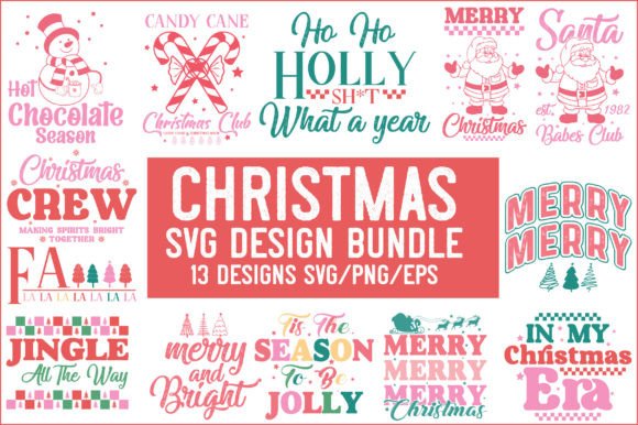 Christmas SVG PNG Bundle: A Creative Graphics Asset for Crafts