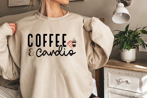 Coffee Cardio: A Fun and Versatile SVG for Embroidery