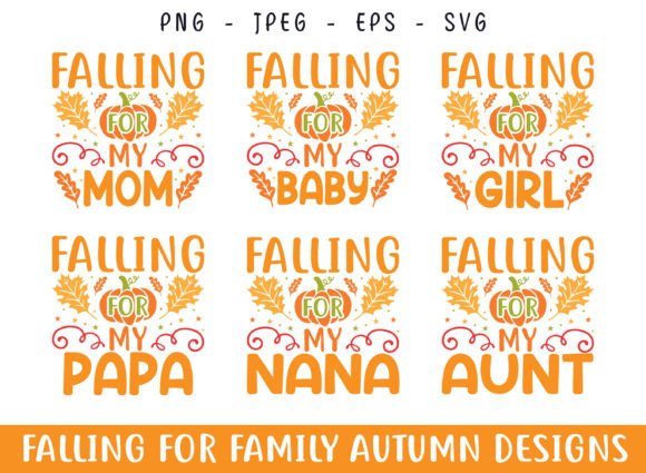 Falling for My Autumn Family Fall SVG: A Graphics Gem for Crafts