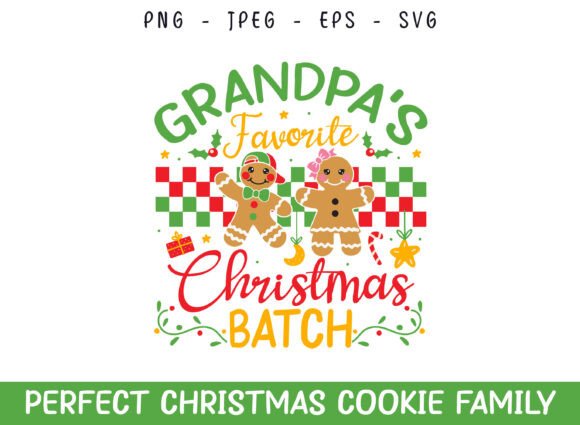 Grandpa's Favorite Christmas Cookie SVG for Crafts & Graphics