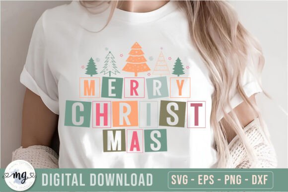 Merry Christmas Hand Drawn Xmas Tree SVG for Crafts and Graphics