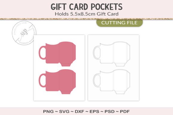 Mug Gift Card Envelope Design: A Graphics Asset for Crafts